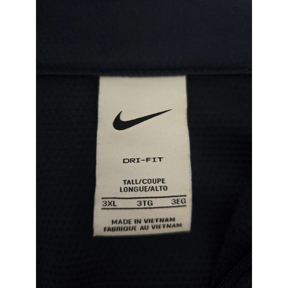 Nike Men's Half Zip Golf Pullover Lightweight 3XL Navy Blue